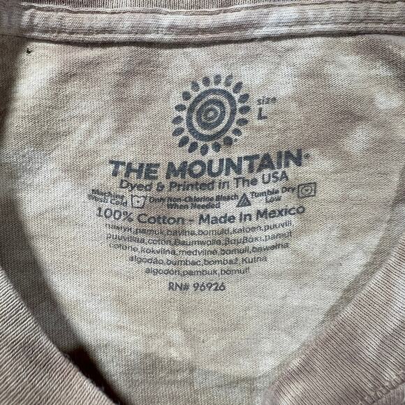 The Mountain Tribal Spirits Tie Dye T-Shirt Brown Large - Picture 4 of 7